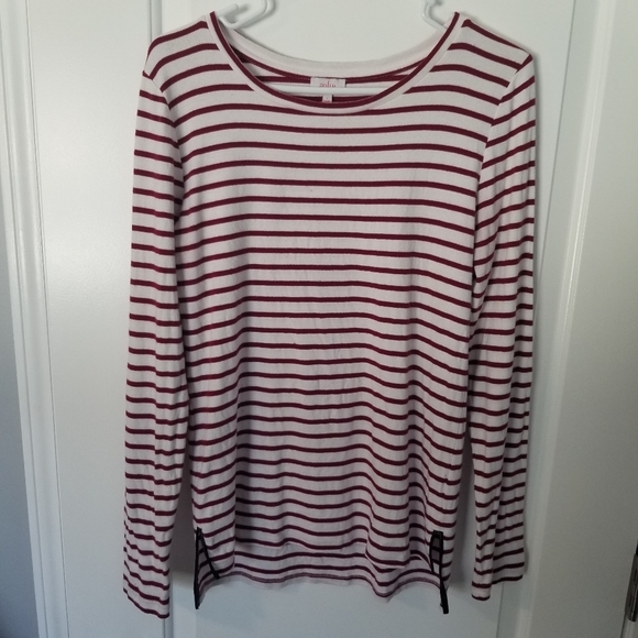 PIXLEY Greenich Striped Knit Top Size: L - Picture 2 of 6